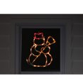 thumbnail image 3 of Northlight Lighted Snowman Christmas Window Silhouette Decoration - 15" - Multicolor Lights, 3 of 4
