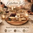 thumbnail image 3 of Charcuterie Boards, Round Wood Tray, Food-Grade Safe & Durable Cheese Board Gift Set for Meat, Fruit, Crackers & Party Appetizers, Kitchen Gifts for Women, Gifts for Home, Wedding & Birthday, 3 of 4