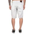thumbnail image 2 of Marx & Dutch Men's Moto Biker Quilted Slim Fit Cotton Stretch Twill Shorts (White,36), 2 of 2