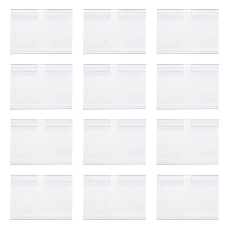 

30PCS Plastic Sign Label Holder Wire Shelf Retail Price Tag Label Merchandise Sign Display Holder Stand