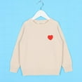 thumbnail image 2 of Atogsazn Baby Boy Clothes Toddler Casual Oversized Long Sleeve Pullover Sweatshirt Sport Tops Outfit Trendy Fall Winter Sweater Khaki 18-24 Months Fashion, 2 of 5
