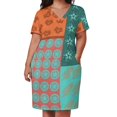 thumbnail image 2 of Vestido largo floral japonés con estampado floral para mujer Vestido largo de playa con bolsa de regalo shibori, 2 of 6