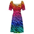 thumbnail image 5 of 2024 Waves of Color Dress womens clothing Women's dresses ladies dresses for women birthday dress for women, 5 of 7
