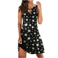 thumbnail image 2 of Mefallenssiah Mode pour Femmes Imprimé Confortable Sans Manches Décontractée tops Robe, 2 of 4