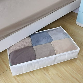 Pianpianzi Storage Bins with Lids for Under Bed Closet Organizer with Lid Long Flat Storage Bins with Lids Containers Set All Material Storage Trip