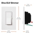 thumbnail image 4 of Interruptor Electrónico Lutron DVELV-300P-WH Dimmer Blanco de 300W, 4 of 5