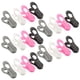 thumbnail image 1 of 20 pinzas de plástico para toallas, de colores brillantes, multiusos, resistentes al viento, para secar ropa, accesorios para tendedero (negro, rosa, blanco, gris), 1 of 5