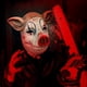 thumbnail image 4 of Máscara de cerdo aterrador para Halloween, disfraz de cerdo de terror, máscara de Joker, Animal sangriento, carnicero, cabeza completa, accesorios de látex para Cosplay para adultos, 4 of 5