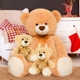 thumbnail image 3 of Oso de peluche Morismos gigante de 99 cm con peluche para bebés, 3 of 5