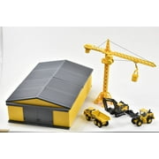 New Ray 32105 SS Volvo Die Cast Playset with 1 Shed Skull Yellow