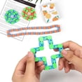 thumbnail image 2 of Pulsera de fluido mágico intercambiable plegable con cadena de bicicleta de descompresión de 24 eslabones, juguete para niños, 2 of 4