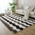 thumbnail image 4 of Softlife Super Soft Rug For Living Room Fluffy Rugs For Dorm Room Cute Plush carpet For Bedroom,6' x 9',Stripe, 4 of 7