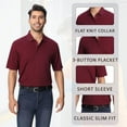 thumbnail image 6 of Zfeel High Performance Pure Poly Polos | Pure Poly Polos | 100% Polyester | Stay Cool and Stylish All Day |Cherry Red | XL Size, 6 of 7
