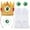 B, variant on Princess Costume Accessories, 4 PCS Set of Princess Crown/Earrings/Gloves/Brooch Dress up for Women