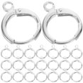 thumbnail image 2 of 30Pcs Earring Hooks Huggie Hoop Earring Findings Earring DIY Hooks Handmade Earring Supplies, 2 of 8