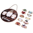thumbnail image 4 of Rustic Front Door Decor, Comfortable To Touch Lightweight Wide Applicability Durable Wooden Gnome Welcome Card For Household ANGGREK Otros, 4 of 8