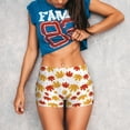 thumbnail image 3 of Lsque Maple Leaf Pattern High Waisted Biker Shorts for Women-Tummy Control Fitness Athletic Workout Running Yoga Gym Shorts,Moisture-Wicking-X-Large, 3 of 9