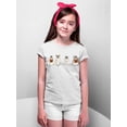 thumbnail image 3 of Hiding Ghost Dogs Halloween Outfit Pet Lovers Youth T-shirt, XL, White, 3 of 6