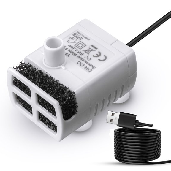 Oneisall Bomba de Agua de Repuesto Ultra Silenciosa para Fuente de Agua para Gatos CW-03