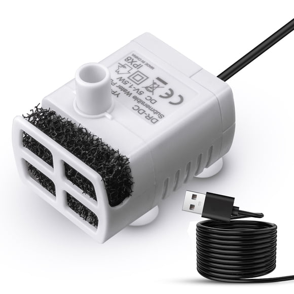 Oneisall Bomba de Agua de Repuesto Ultra Silenciosa para Fuente de Agua para Gatos CW-03