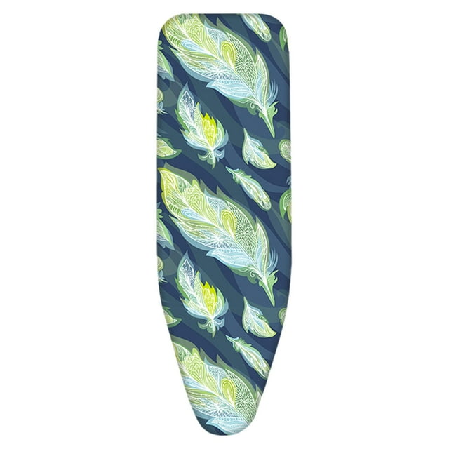 simhoa Iron Pad Cover Easy Installation Quick Drying Foldable Thicken Ironing Cover feathers pattern