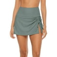 thumbnail image 1 of Women Swim Skirt Drawstrings Sides Swim Shorts Bathing Suit Skirted Swimsuit Bottom, 1 of 6