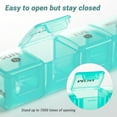 thumbnail image 4 of 2-Pack 7 Day Pill Organizer for Travel, Weekly Pill Boxes and Organizer, 14 Day XL Medication Organizer Dispenser for Fish Oils, 4 of 6