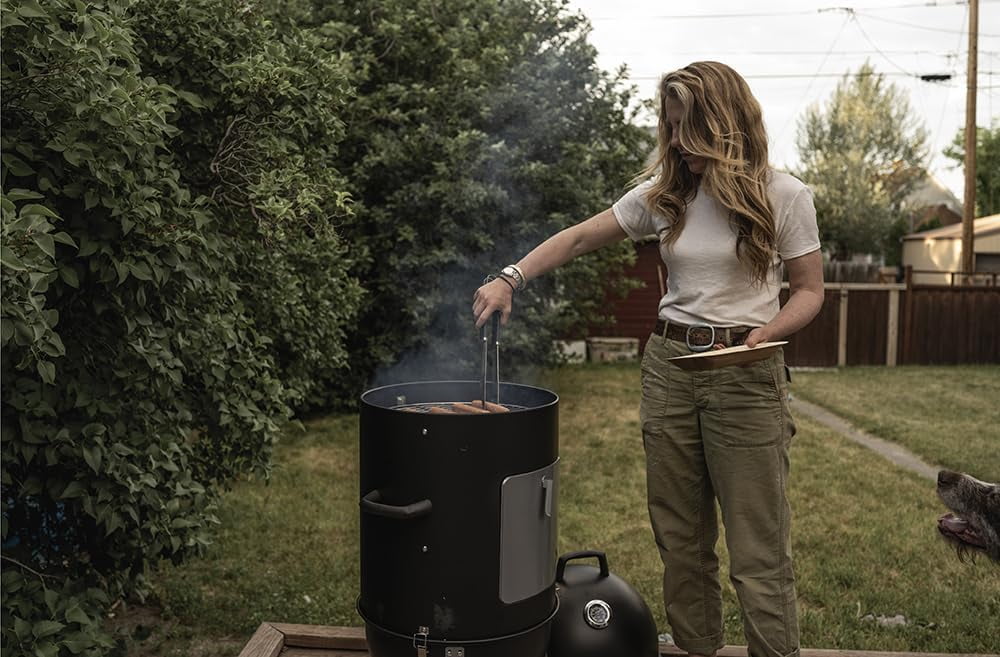 GasOne 18" Charcoal Vertical Smoker Grill, Portable