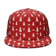 thumbnail image 2 of Custom Christmas Printed Flat Baseball Cap – Adjustable Snapback Hat with Flat Bill, Breathable and Durable, Personalized Design for Sports, Travel & Daily Wear, 2 of 6