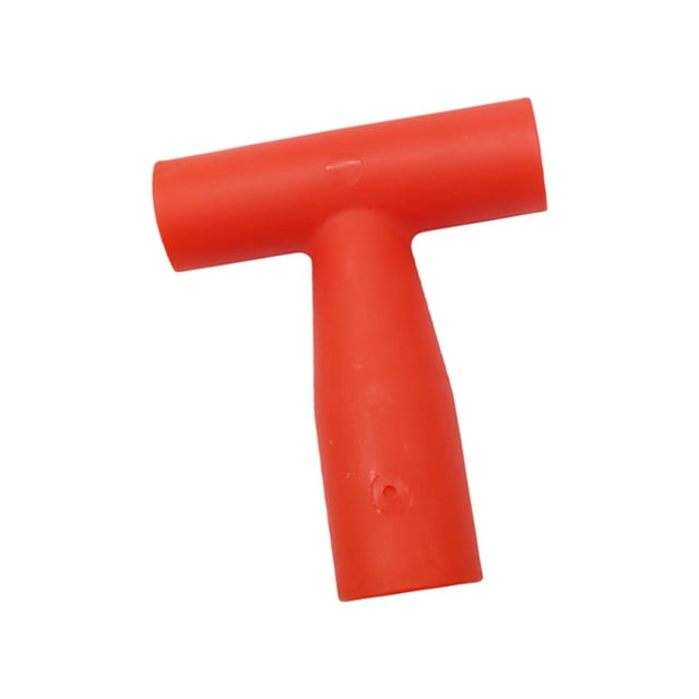 Mango de agarre de pala, estructura duradera suave antideslizante roja, accesorios de PP para excavación larga Cola Mango de agarre de pala