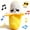 Banana, variant on LHYXU New Interactive Music Plush Toy, Stuffed Doll Fruit Shape Happy Interaction Touch Sensitive The Perfect Gift For Birthdays Easter Halloween Christmas Valentine's Day(Heart)