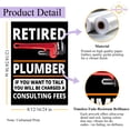thumbnail image 4 of Eastern Print Retired Plumber Poster - Vintage Pipefitter Wall Art Print for Workshop Decor, Size 8x12 UNFRAMED, 4 of 5