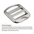 thumbnail image 3 of Uxcell Metal Ladder Buckle Slider, 4 Pack 19mm(3/4") Inner Width, Silver Gray, 3 of 5