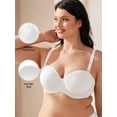thumbnail image 4 of Wingslove Women's Strapless Plus Size Full Figure Bra Underwire Multiway Contour Bra, 4 of 9