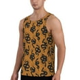 thumbnail image 2 of Fotbe Snake Pattern Men's Quick Dry Workout Tank Top Gym Muscle Tee Fitness Bodybuilding Sleeveless T Shirt Breathable Workout Shirt-4X-Large, 2 of 9