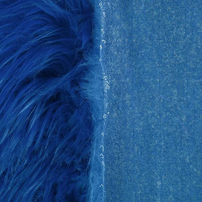 FabricLA Shaggy Faux Fur Fabric by The Yard - 72 x 60 Inches (180 cm x  150 cm) - 2.5 Inch Pile Length - Craft Furry Fabric for Sewing Apparel,  Rugs