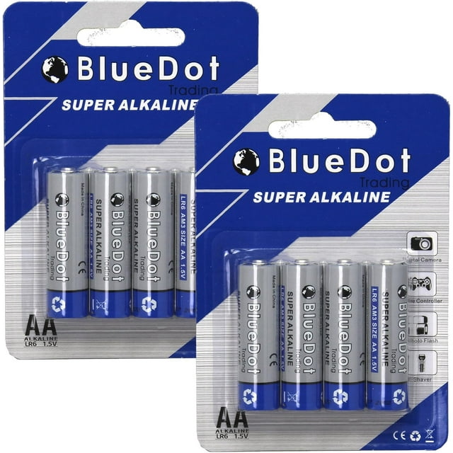 Piles AA BlueDot Trading, 8 Unités (Lot de 4)
