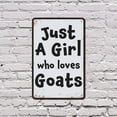 thumbnail image 5 of Just A Girl Who Loves Goats 10 Inch x 14 Inch Novelty Plastic Sign Bleat Repeat All Day Durable Weatherproof Perfect for Barns Bedrooms Dorms Fun Gift for Goat Lovers 4H Kids Ranch, 5 of 6