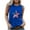 Blue, variant on Onlywo Blouses for Women Plus Size, Independence Day Tops For Women Casual Sleeveless Round Neck Loose T Shirt Trendy Comfortable Tank Top Blouse