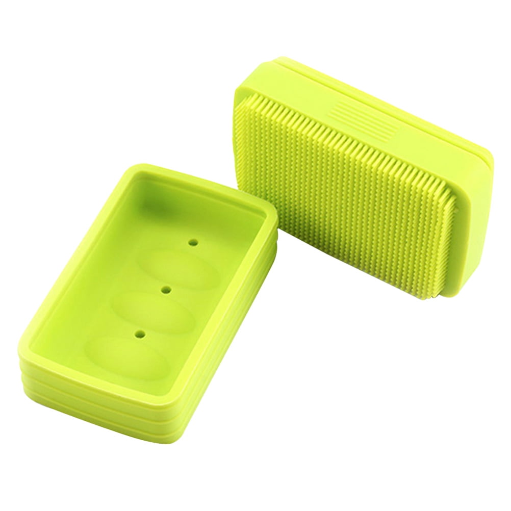Rosarivae Rectangular Silicone Soap Box Waterproof Seal Soap Container