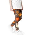thumbnail image 6 of Girls' Halloween Leggings Pumpkin Printed Pants High Waist Stretchy Leggings for Girls 3-7Y, 6 of 6