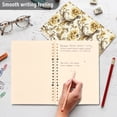 thumbnail image 5 of Luxury Retro Flowers Notebooks 2 Pcs 1-subject Journal 60 Sheets A5 College Ruled Paper Detachable Ring 8.3"x5.7", 5 of 8
