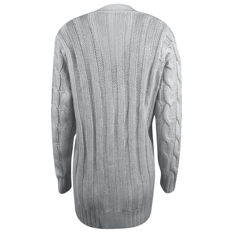 GAKVBUO Women's Chunky Popcorn Cardigan, Plus Size, Oversized