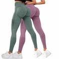 thumbnail image 5 of JJHGVB No Front Seam Leggings for Women Yoga Leggings Spring Leggings Celsior Cellulite Leggings Tummy Control Leggings Joggers for Women Dressy Pants Scrunch Booty Ladies Pants Casual A7 Navy S-XL, 5 of 9