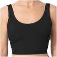 thumbnail image 2 of Darzheoy Sports Bras for Women Yoga Solid Sleeveless Cold Shoulder Casual Tanks Blouse Tops Intimates Seamless Bras 42, 2 of 5