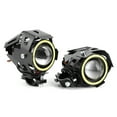 thumbnail image 3 of 2 uds 12V 30W 3000lm U7 LED Ojos de Ángel foco luz blanca IP68 faro de motocicleta con interruptor, 3 of 12