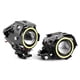 thumbnail image 3 of 2 uds 12V 30W 3000lm U7 LED Ojos de Ángel foco luz blanca IP68 faro de motocicleta con interruptor, 3 of 12