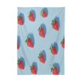 thumbnail image 3 of 60x120 Inch Tablecloth Polyester Square Tablecloth for Home Kitchen Dinner Decor Red Strawberry, 3 of 9