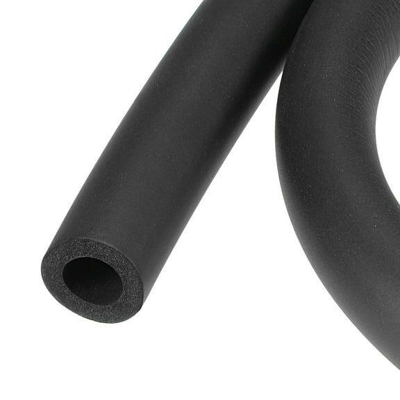 Uxcell 2Pcs Foam Tubing Tube Covers for Handle Grip Support Pipe Insulation Black 16mm x 26mm x 1m