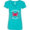 thumbnail image 3 of Inktastic Rehoboth Beach Delaware Women's V-Neck T-Shirt, 3 of 5